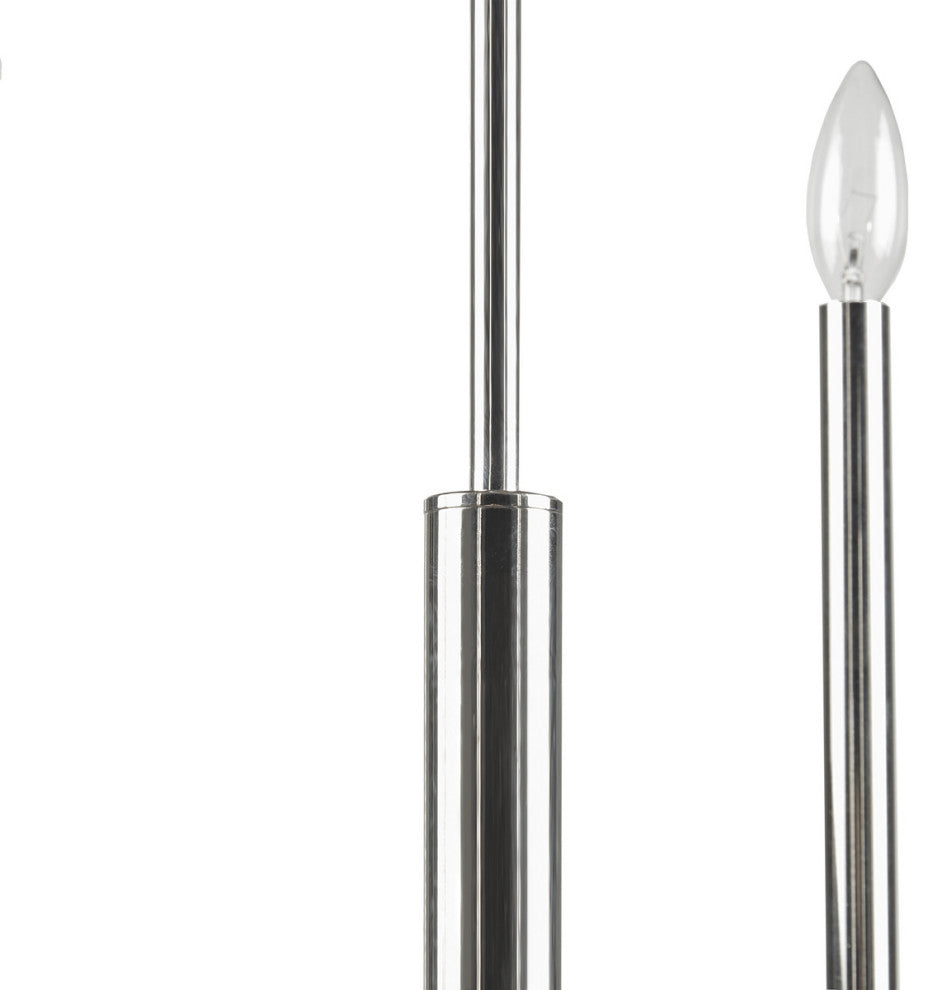 INK+IVY Renzetti Contemporary 6-Light Candle Style Chandelier, Silver