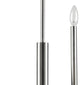 INK+IVY Renzetti Contemporary 6-Light Candle Style Chandelier, Silver