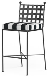 Provence Pewter Finish Weather Resistant Outdoor Barstool