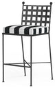 Provence Pewter Finish Weather Resistant Outdoor Barstool