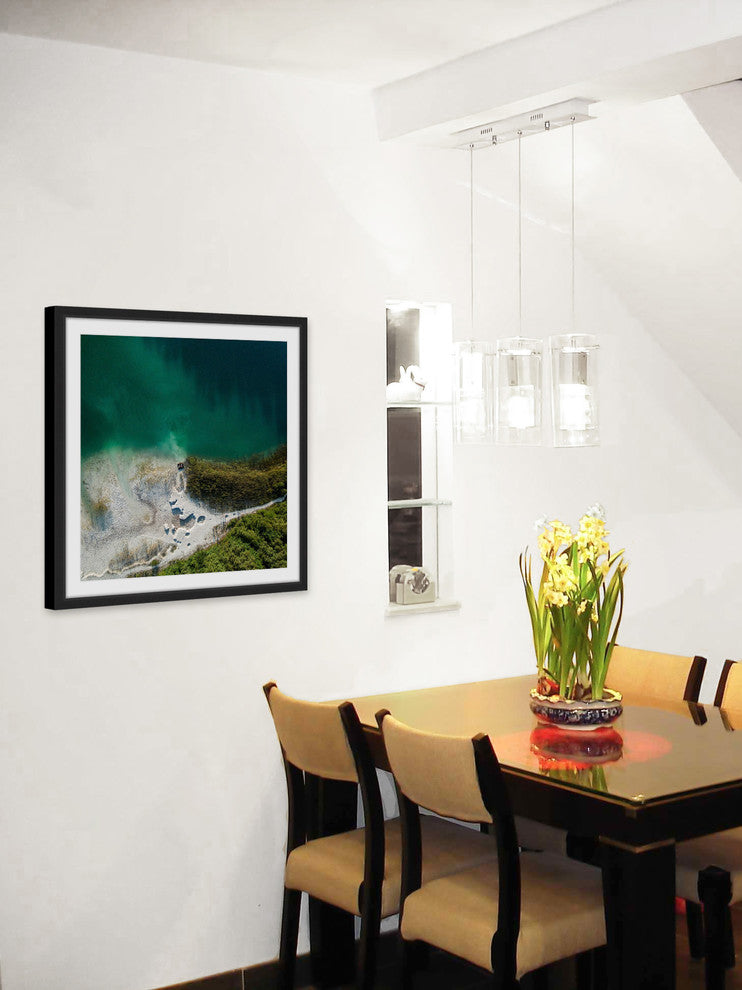 "Sea Foam" Framed Print by Karolis Janulis