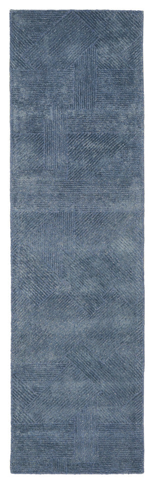 Michael Amini Ma30 Star 2'3" x 8' Blue Modern Indoor Rug