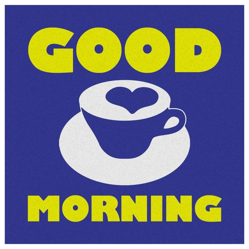 "Morning Sentiments - Good Morning" Digital Paper Print by BG.Studio, 26"x26"