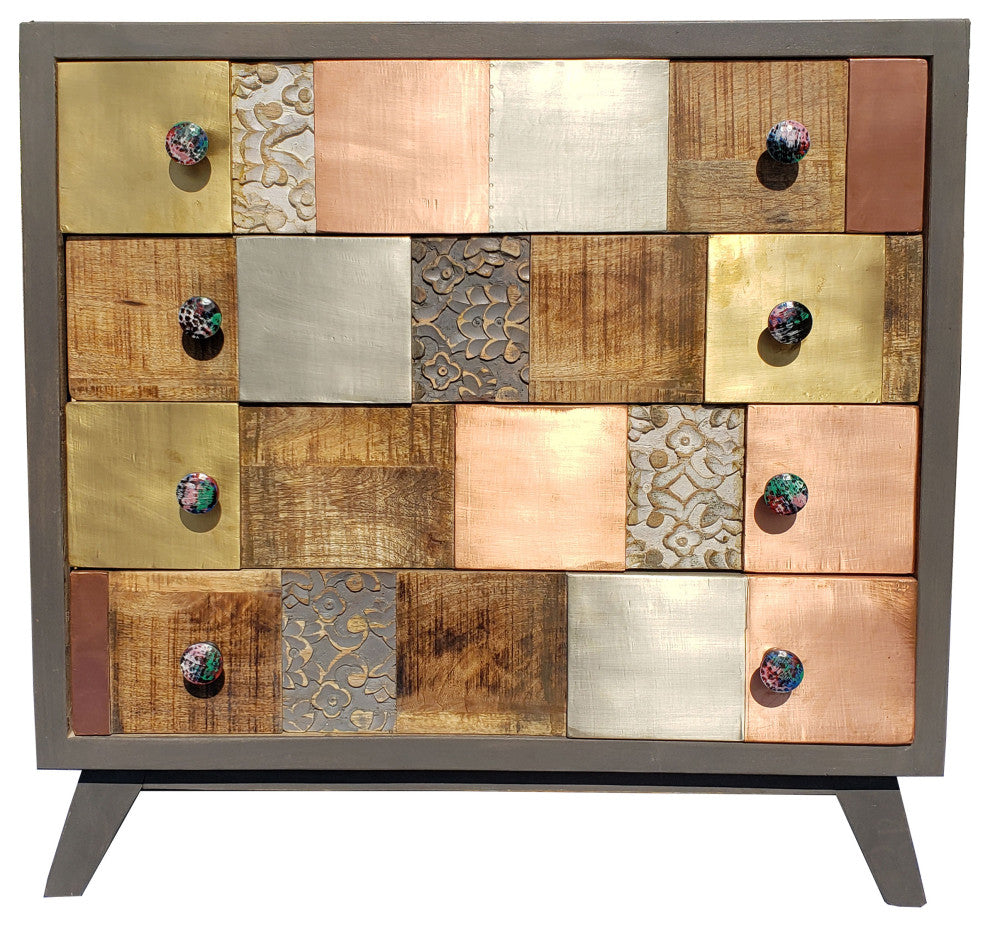 White-background studio shot showing the front of the chest.