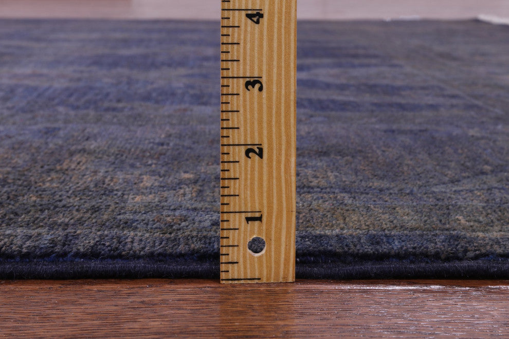 Full Pile Overdyed Hand Knotted Wool Rug 5' 11" X 9' 0" - Q12718