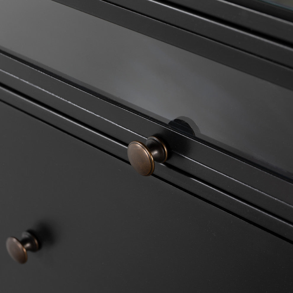 Shadow Box Executive Desk-Black
