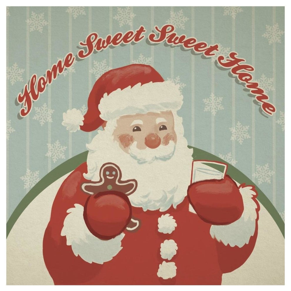 "Retro Christmas X" Digital Paper Print by Janelle Penner, 20"x20"