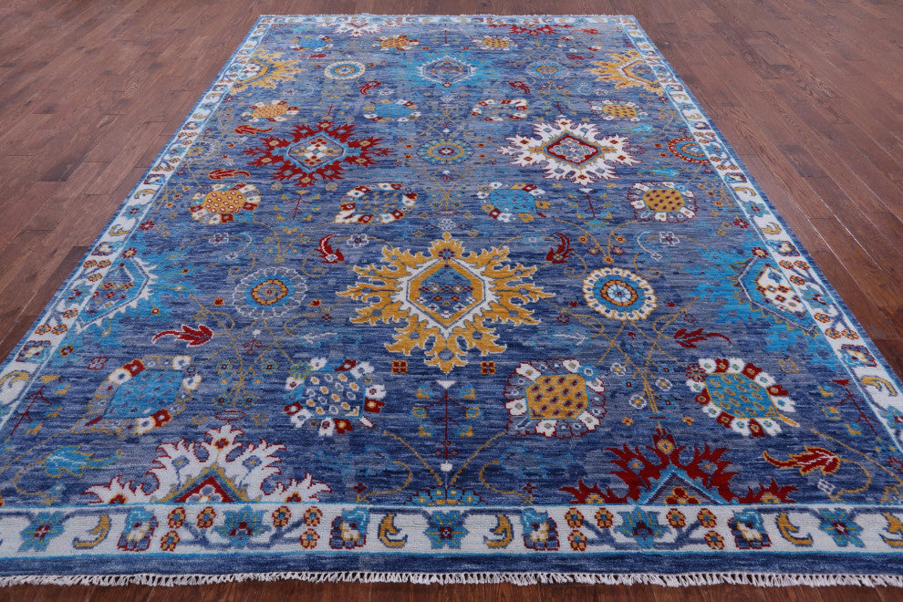 9' 0" X 12' 1" Turkish Oushak Handmade Rug - Q13442
