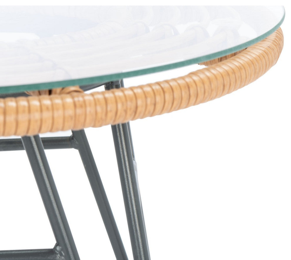 Safavieh Outdoor Ferla 3 Piece Lounger Set Natural/Beige