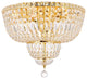 Empire 20" Wide 10-Light Transitional Round Large Flush Mount, Gold