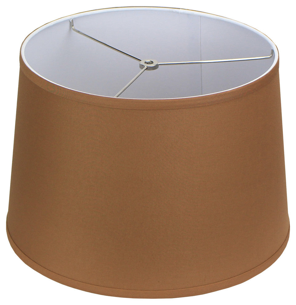 Fenchel Shades, 13"x15"x10" Spider Attachment Lamp Shade, Linen Earth