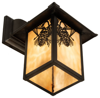 7 Wide Seneca Pine Cone Hanging Wall Sconce