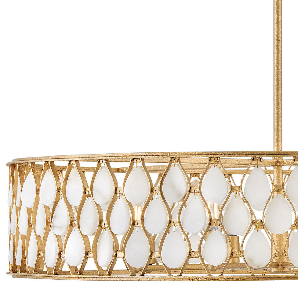 Fredrick Ramond Estie Large Chandelier, Piastra Gold