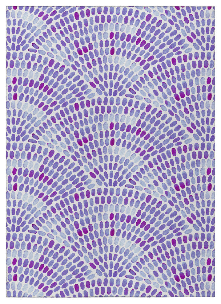Indoor/Outdoor Seabreeze SZ7 Lavender Machine Washable 8' x 10' Rug