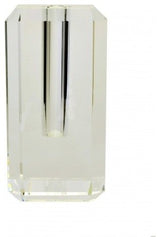 Faceted Crystal Vase, Large, Large