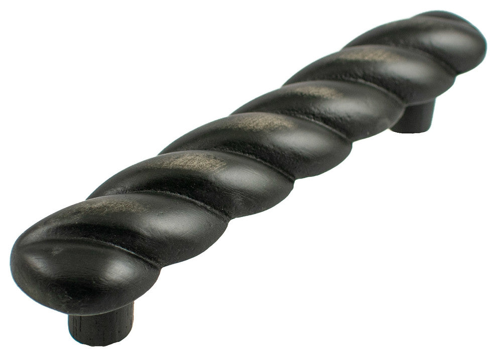 Braid Pewter Cabinet Pull Hawk Hill Hardware, Black Iron