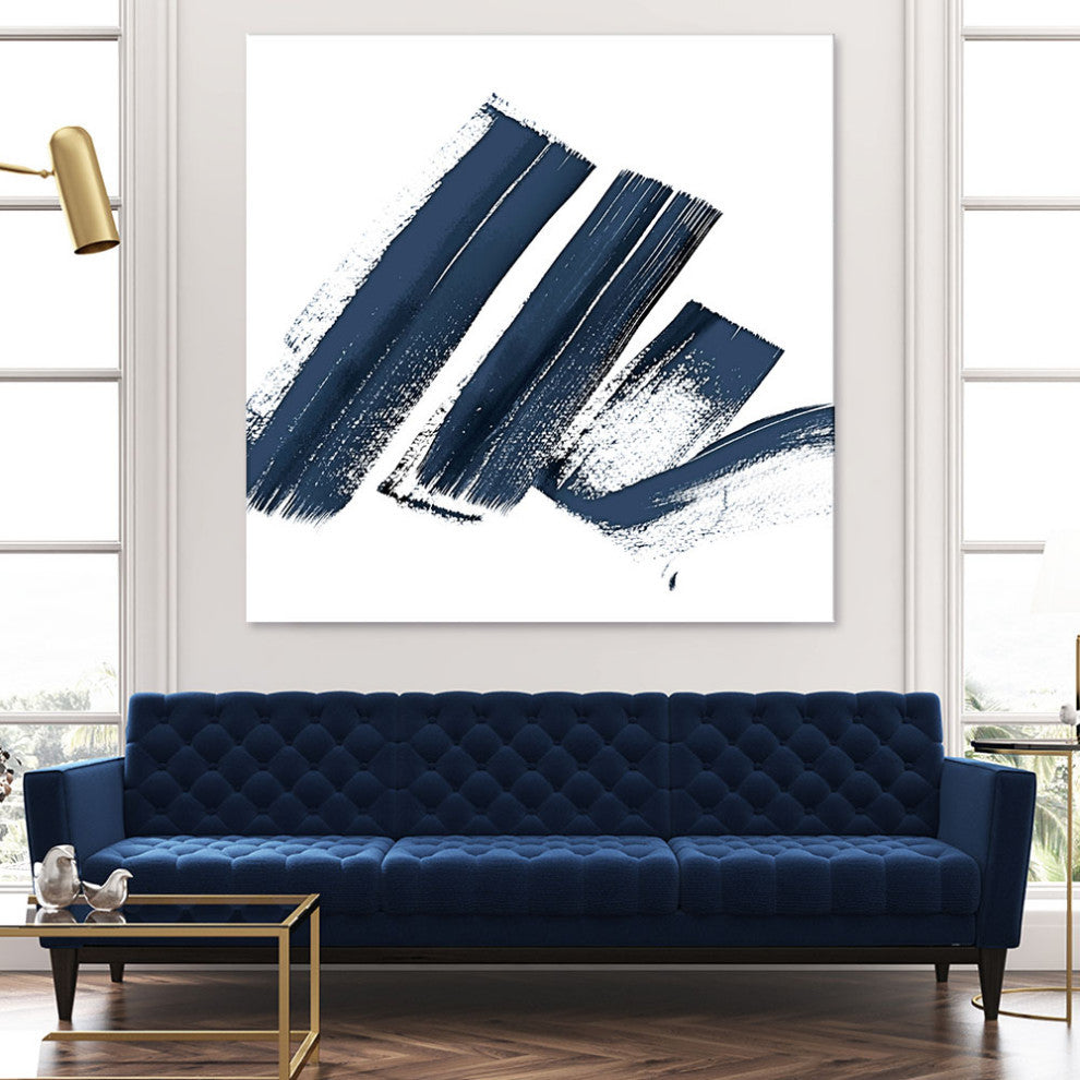 New Navy Signs I - 54 x 54 by Patricia Pinto