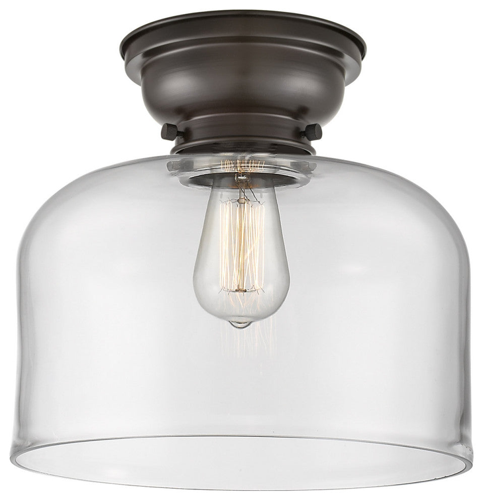 Innovations X-Large Bell 1-Light Flush Mount Oil Rubbed Bronze