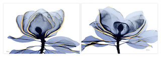 "Golden Midnight 1 & 2" Frameless Floating Panel Graphic Wall Art, 32"x48"