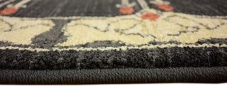 Unique Loom Black Carnation Edinburgh 5' 0 x 8' 0 Area Rug