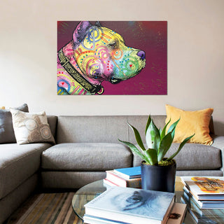 "Pit Bull Soul" by Dean Russo, Canvas Print, 40"x26"