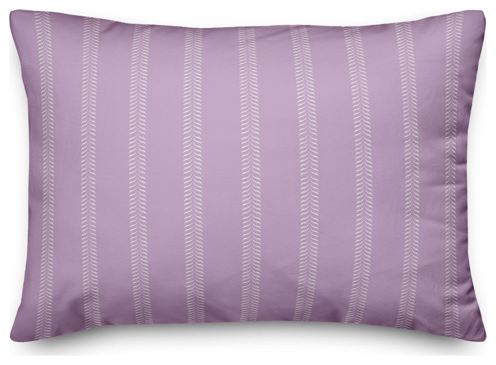 Purple Lines 20x14 Indoor/Outdoor Pillow