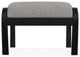 Belle Isle Cushion Outdoor Ottoman, Graystone/Black