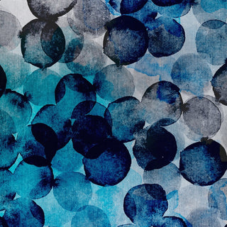 "Indigo Bubbles" Painting Print on Wrapped Canvas