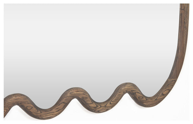 Swirl Ash Wood Large Mirror