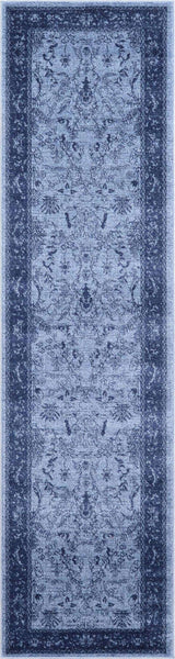 Rug Unique Loom La Jolla Blue Runner 2' 7 x 10' 0