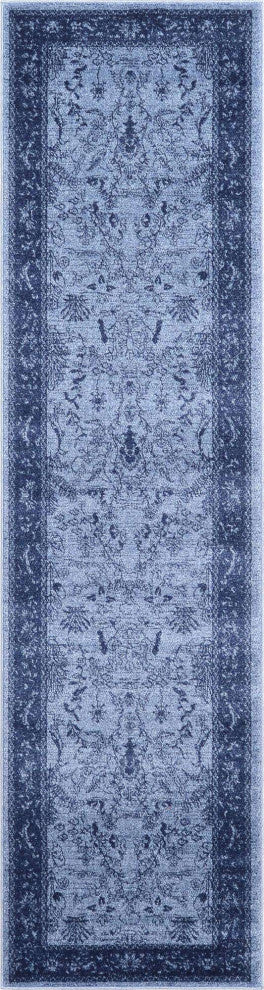 Rug Unique Loom La Jolla Blue Runner 2' 7 x 10' 0