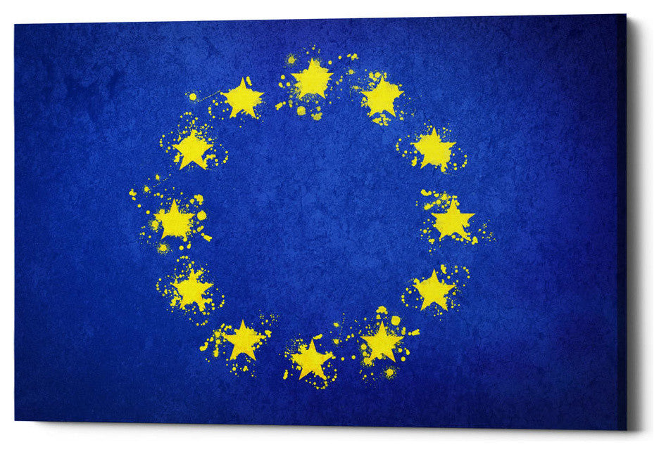 Epic Graffiti 'European Union' Giclee Canvas Wall Art, 40"x26"