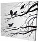 Silhouette of Birds, Fine Art Gallery Wrapped Canvas, 24"x24"