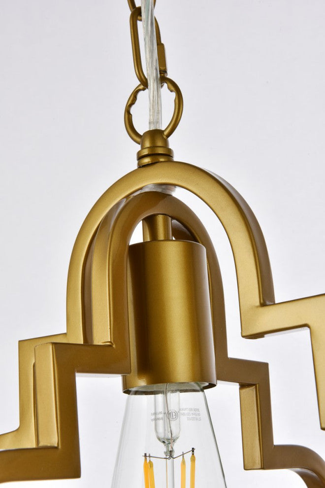 Sophie 1-Light Pendant, Brass