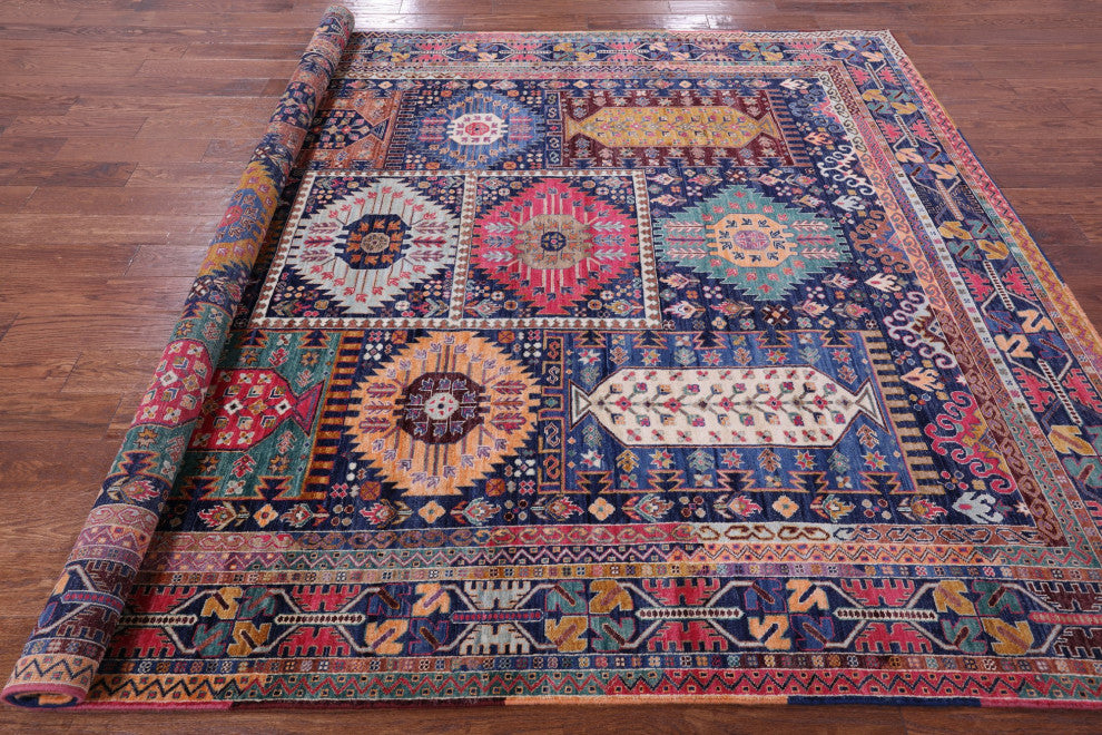 Tribal Fine Serapi Hand Knotted Wool Rug 7' 11" X 9' 9" - Q12661