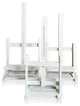 Dann Foley Set of Three Tabletop Art Display Easels, Satin Ivory, Varying Sizes