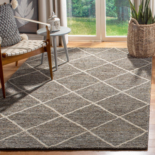 Safavieh Micro-Loop Collection HIM423D Rug, Grey/Olive, 5' X 8'
