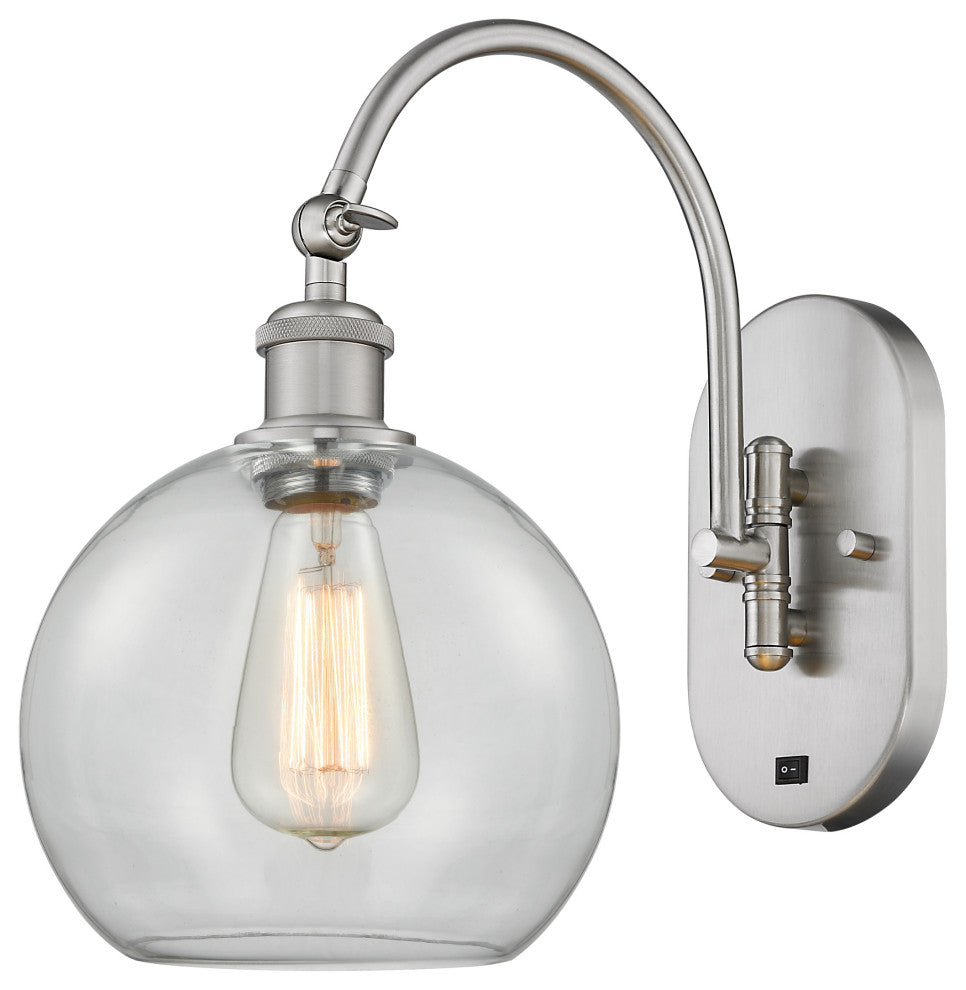 Innovations 518-1W-SN-G122-8-LED 1 Light Sconce, Brushed Satin Nickel