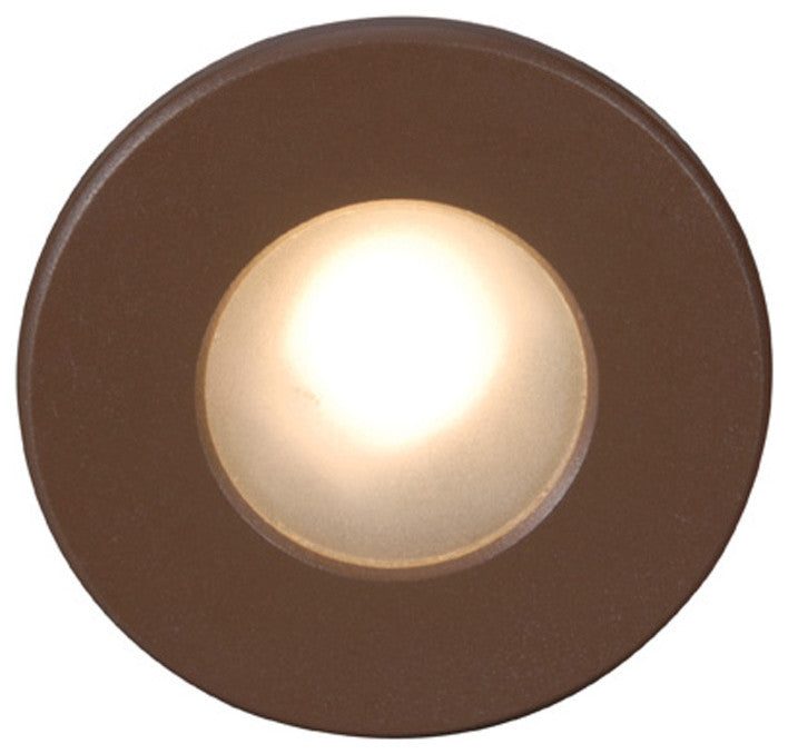 WAC Lighting LEDme Full Round Indoor or Outdoor Step and Wall Light, Bronze