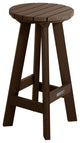 Birch Round Bar Height Stool, Weathered Acorn