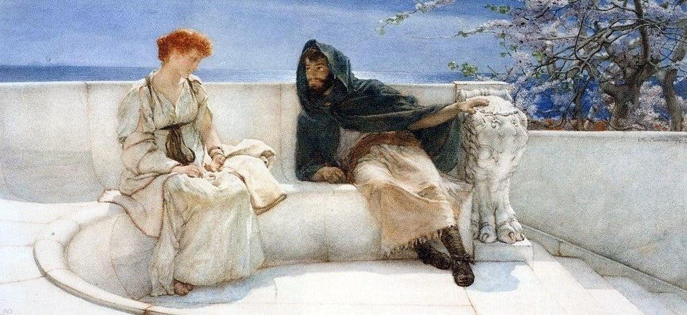 Sir Lawrence Alma-Tadema A Declaration, 15"x30" Wall Decal