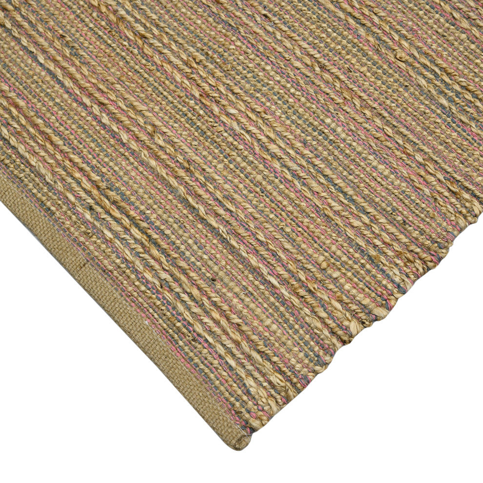 Naturals Sinclair Area Rug, Pink, 3' x 5', Striped