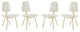 Ponder Dining Side Chair Set of 4, Ivory