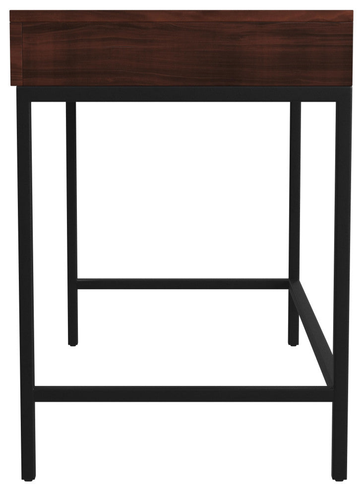 Carl 45" Wood and Metal Writing Desk