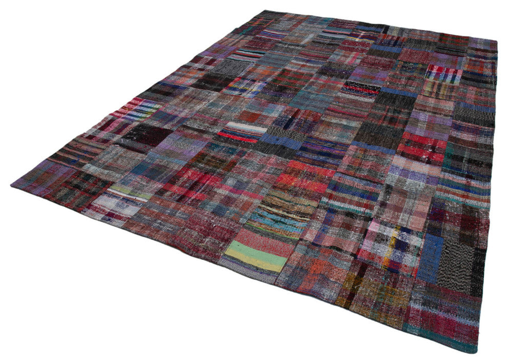 Rug N Carpet - Handmade Oriental 8' 6'' x 11' 7'' Unique Patchwork Kilim Rug
