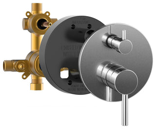 Pulse 3006-CH ShowerSpas Brushed-Nickel Combo Shower System in Chrome