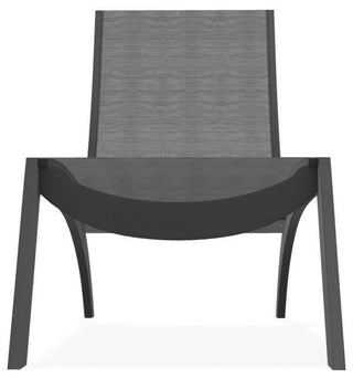 Dune Sling Stackable Outdoor Hydro-Lounge Chaise, Collect Charcoal/Graphite