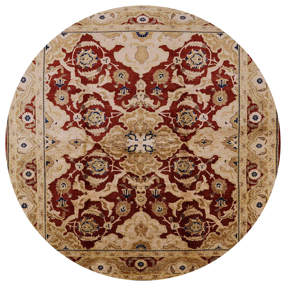 Ahgly Company Indoor Round Mid-Century Modern Area Rugs, 3' Round