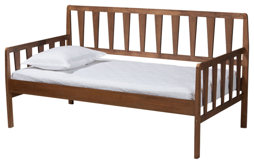 Bree Walnut Effect Modern Farmhouse Daybed