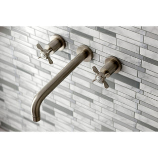 KS8028BEX Two-Handle Wall Mount Tub Faucet, Brushed Nickel